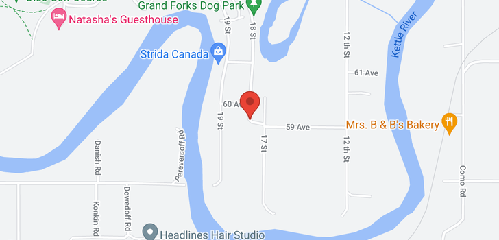 map of 5960 18TH Street